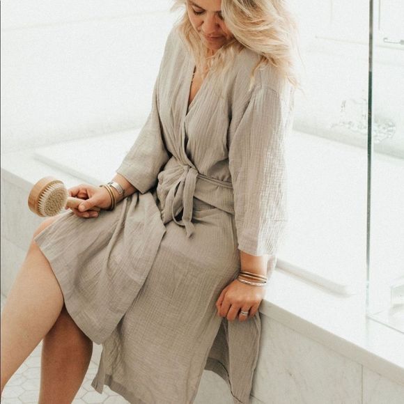 Carly Jean Los Angeles Other - CJLA Toulouse Robe, Grey Brand New without packaging
